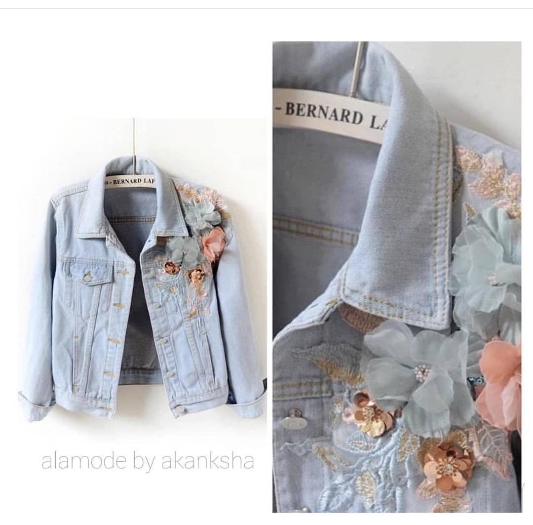 Embellished Jackets in Blue