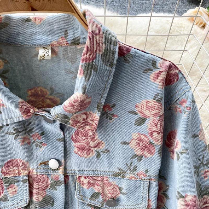 Jane Denim Jacket In Light Blue