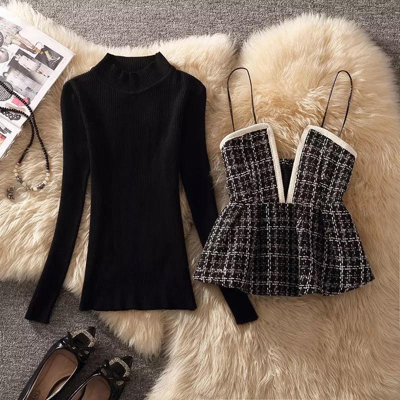 Samandra Two Piece Set In Black