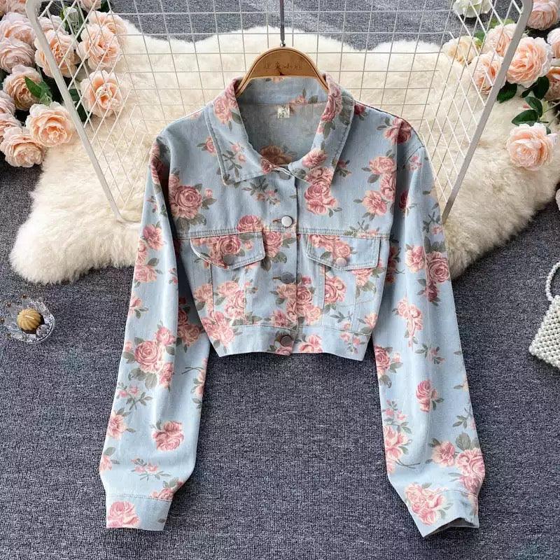 Jane Denim Jacket In Light Blue